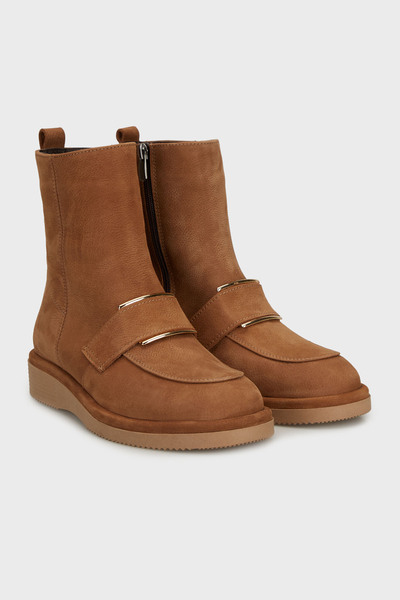 Rachel Μπότες από σουέτ με λεπτομέρεια με κούμπωμα BOT 25K001R25502