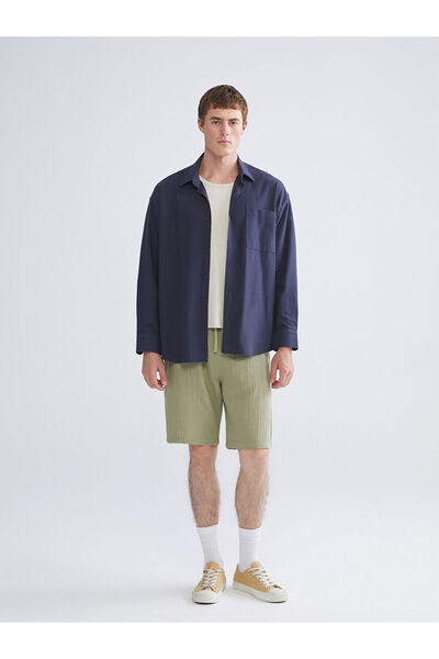 LC Waikiki Khaki Comfortable Fit Muslin Men's Shorts