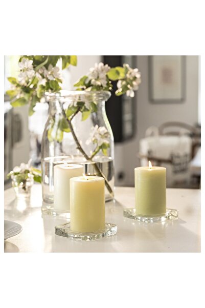 IKEA Scented Pillar Candle, Apple Mixed Colours 30hr