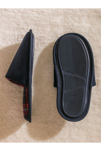 LC Waikiki Sparkling Choices from Shining Store | Suede Look Men's House Slippers