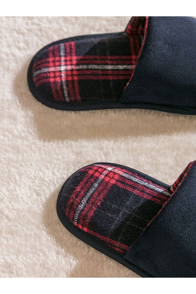 LC Waikiki Sparkling Choices from Shining Store | Suede Look Men's House Slippers