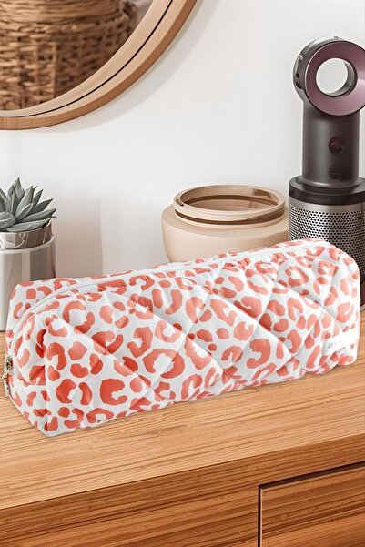 Genel Markalar Leopar Desenli Dy Saç Şekillendirici Çanta