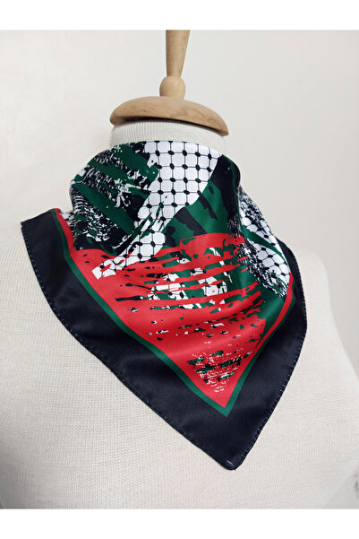 amirat Palestine Themed Scarf 50X50 Non-Slip