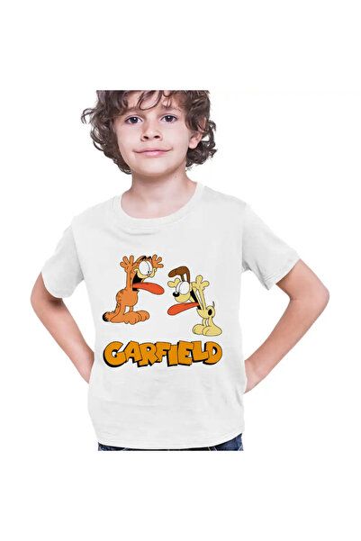 OEM Tricou Copii Baieti Garfield Odie Limba Pisica Catel Desene