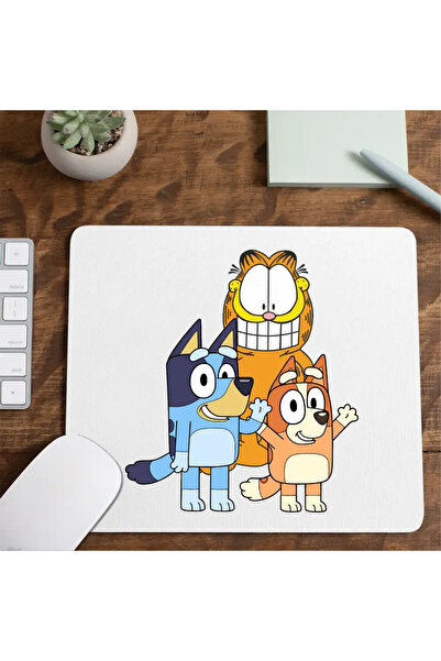 OEM Mousepad Garfield Bluey Blue Bingo Cats
