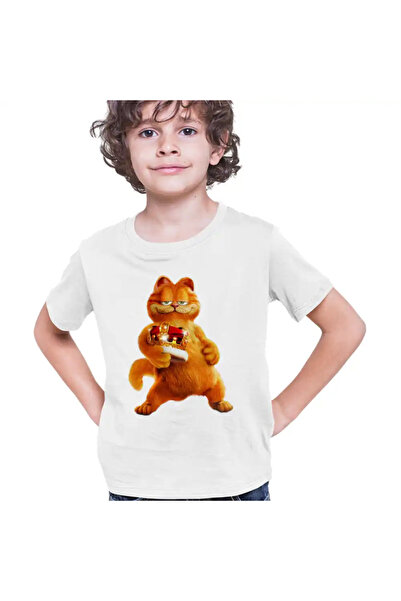 OEM Tricou Copii Baieti Garfield Rege Coroana Pisicesti