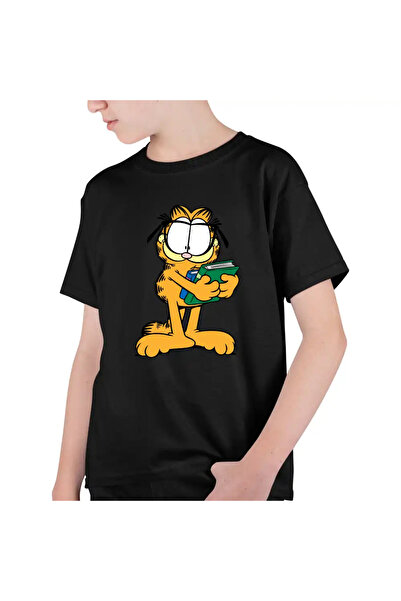 OEM Tricou Copii Baieti Garfield Carti Scoala Invata