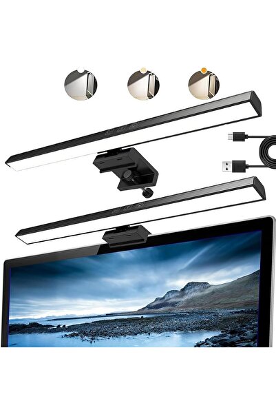 LinJie مصباح شاشة الكمبيوتر - ضوء شاشة LED USB للعناية بالعين، قابل للتعتيم، ...