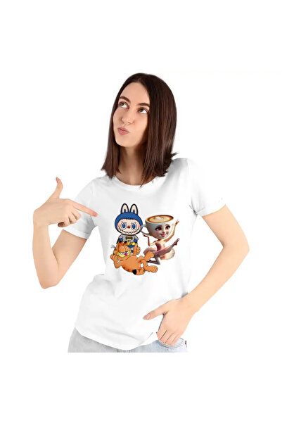 OEM Tricou Femei Garfield Labubu Balerina Capucina