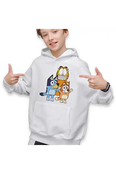 OEM Hanorac Copii Baieti Garfield Bluey Blue Bingo Catei Pisica