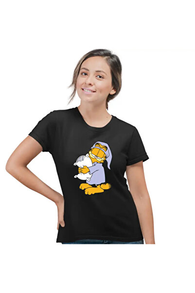 OEM Tricou Femei Garfield Somnoros Perna Noapte