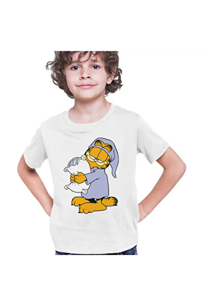 OEM Παιδικό Αγόρι με Μπλούζα Garfield Sleepy Μαξιλάρι Night