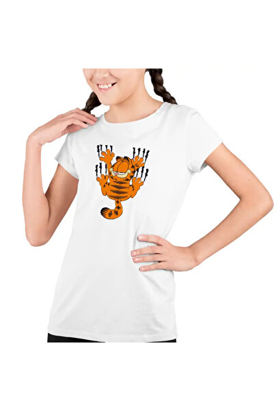 OEM Παιδικό μπλουζάκι Garfield Cat Scratches για κορίτσια