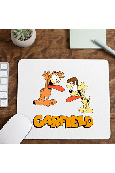 OEM Mousepad Garfield Odie Tongue Cat Puppy Drawings