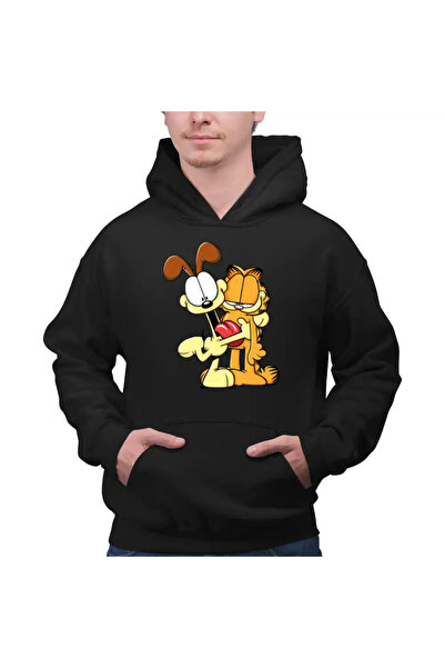 OEM Ανδρικό Φούτερ με Κουκούλα Garfield Odie Best Friends