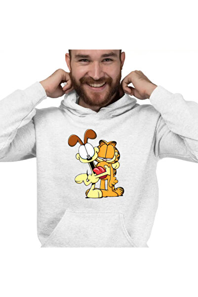OEM Ανδρικό Φούτερ με Κουκούλα Garfield Odie Best Friends