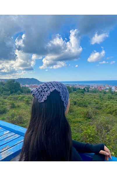 Kadife Hanım Hand Knitted Bandana – Sailing Motif