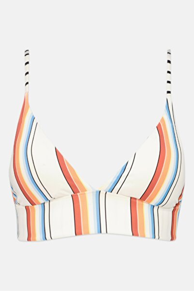 BİLLABONG Women Reversible Stripe Print Padded Bikini Top, Multicolor