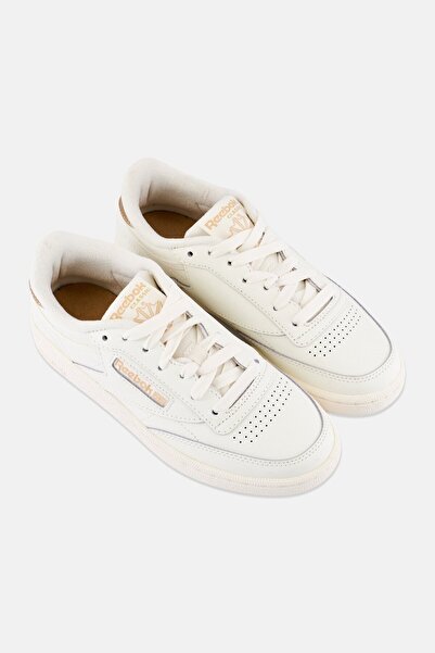 Reebok Women Club C 85 Lace Up Tennis Shoes, Off White