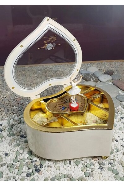 Toptan Bulurum Kalp Şeklinde Balerin Müzik Kutusu