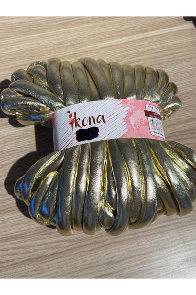 Metalik Chunky İp (Pinterest İpi) gold