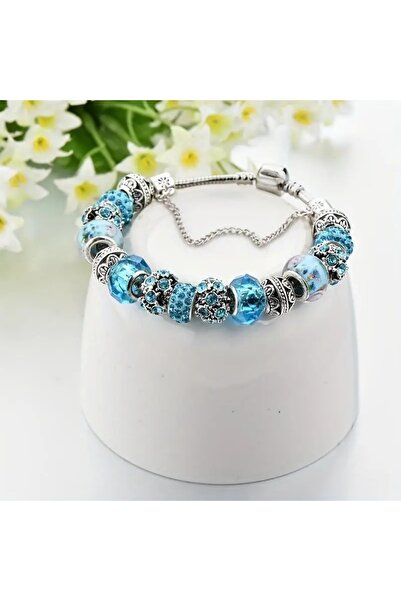 takantakana Yeni Tarz , Baby Blue Crystal Mavi Aşk , Sevgi Charmlı Bileklik, ...