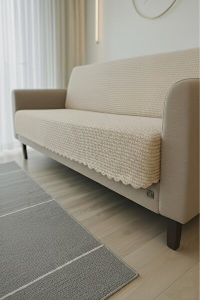 SYCAMORE HOME Koltuk Örtüsü Kaymaz Modern Taş Desen 170×215 cm – Yıkanabilir, Tek Parça, Şık & Konforlu