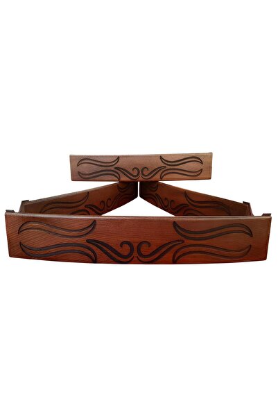 MSMETICARET Dalga Motifli Oval Oymalı Kişiye / İsme Özel Doğal Ahşap 101 VIP ...