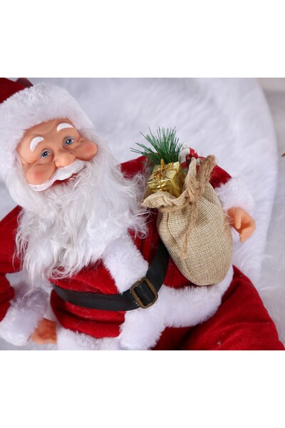 Flippy Decorative toy, Flippy, Santa Claus, 55 cm x 23 cm, Thickness 25 cm, wool, Plush fabric