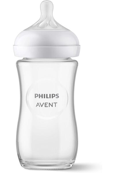 Philips Avent زجاجة رضاعة طبيعية SCY933/01 - 240 مل، تدفق متوسط، خالية من ماد...