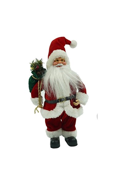 Flippy Διακοσμητικό παιχνίδι, Flippy, Άγιος Βασίλης, Μαλλί, Πλούσιο ύφασμα, Πολυεστέρας, ύψος 32 εκ.