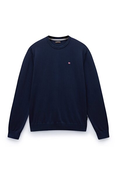 Napapijri Herren Strickpullover - DROZ 5, Rundhals, Baumwolle, Regular Fit, einfarbig