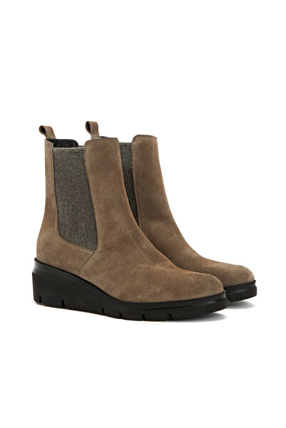 Dıvarese Vizon Chelsea Kadın Süet Deri Bot