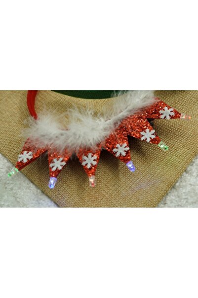 Flippy Christmas headband/hoop, red color, standard size,