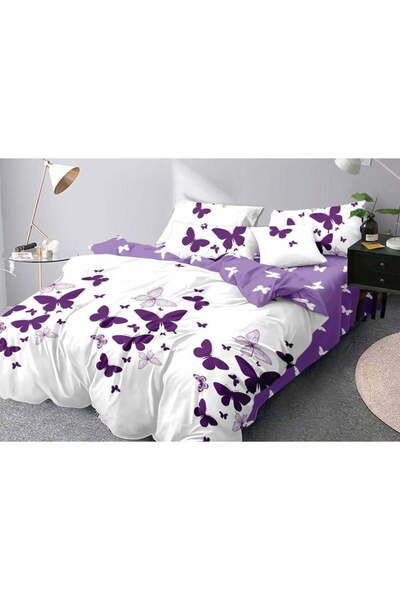 ConceptHome FINET bedding set - purple butterflies COF446