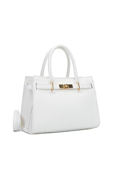 Posete Fagaras Δερμάτινο πορτοφόλι Louise - Λευκό, 3 διαμερίσματα, 3 τσέπες, ...