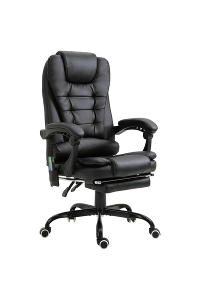 Codan Scaune de birou cu masaj - Scaun de birou cu masaj - Vibrații în 7 puncte (Negru)