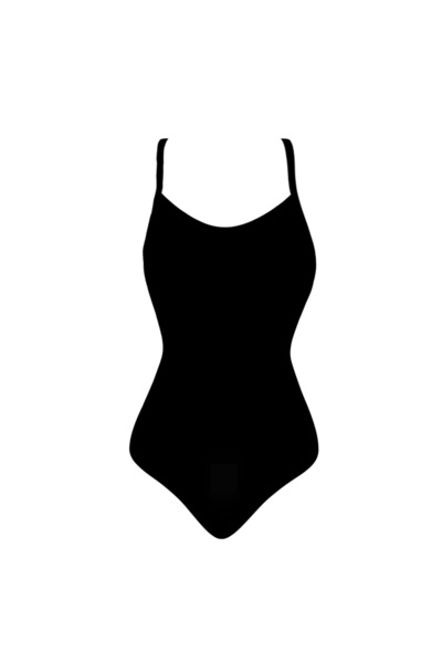 uniconf Women's thong bodysuit with adjustable arms BD06NEG, Uniconf