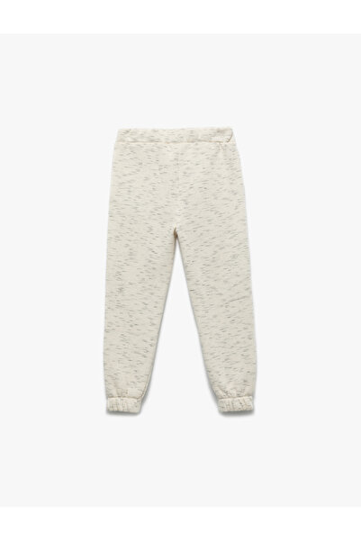 Koton Fleece-Lined Basic Jogger Sweatpants with Tie Waist