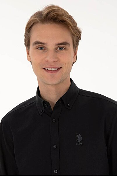 U.S. Polo Assn. Goxreg025K U.S Polo Assn. Erkek Uzun Kol Gömlek 2225434 Siyah