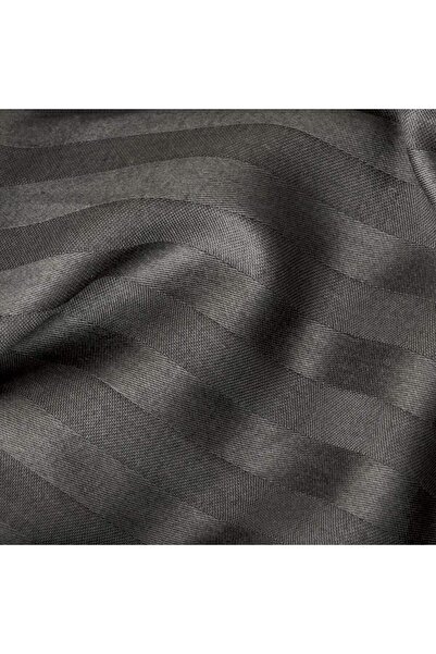 Bella Maison 100% Cotton Satin Matsu Double Duvet Cover Set Anthracite (200X220 cm)