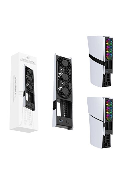 Doreka PS5 Slim/PS5 PRO Uyumlu 3 Kademeli RGB OTO MOD Arka Soğutucu Fan JYSP5228