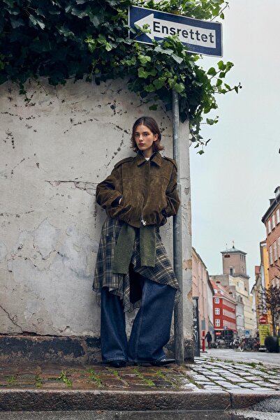 Bershka Süet deri ceket