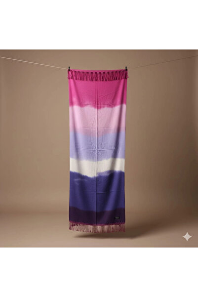 Cashmere KAŞMİR DEGRADE YÜN OMUZ ŞALI-10