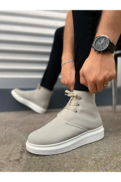 EBRUS TREND Jet-207 Oslo Lace-Up Orthopedic Sole Suede Men's Sports Boots Sbt - Gray