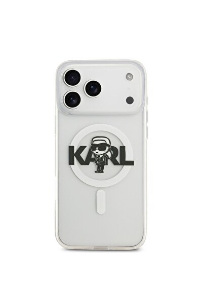 Karl Lagerfeld MagSafe IML Case with Karl Sketch for iPhone 17 Pro Max – Tran...