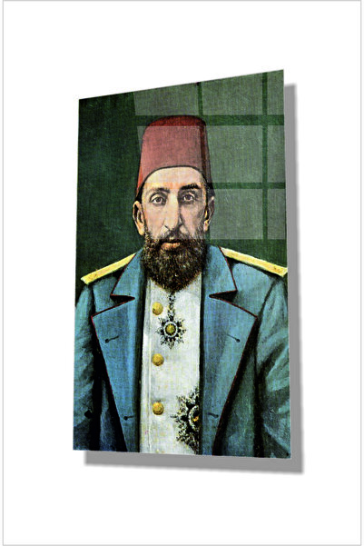 kontemcam Osmanlı Portre Cam Tablo - Sultan II. Abdülhamid Han Tarihi Sanat T...