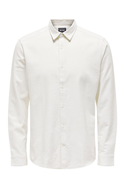 Only & Sons Чоловіча сорочка ONSBEN LIFE SLIM FLANNEL SOLID LS SHIRT OS22025607-4210276