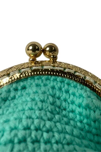 Uretti - Öznur 7392 Hand Knitted Solid Color Mini Coin Purse
