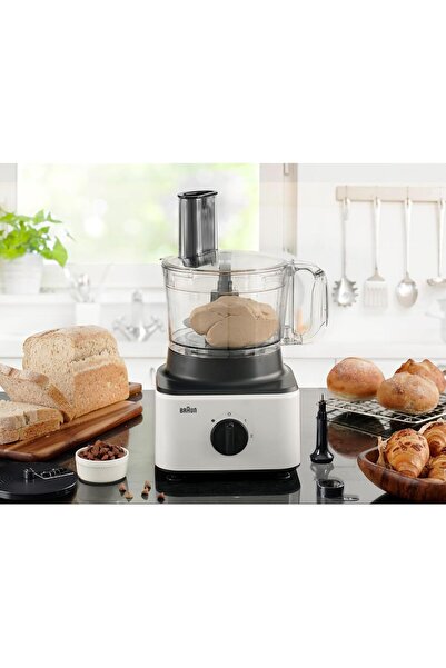 Braun Food Processor 8-in-1 FP0132WH, 750W, 2.1L Bowl, 1.8L Blender